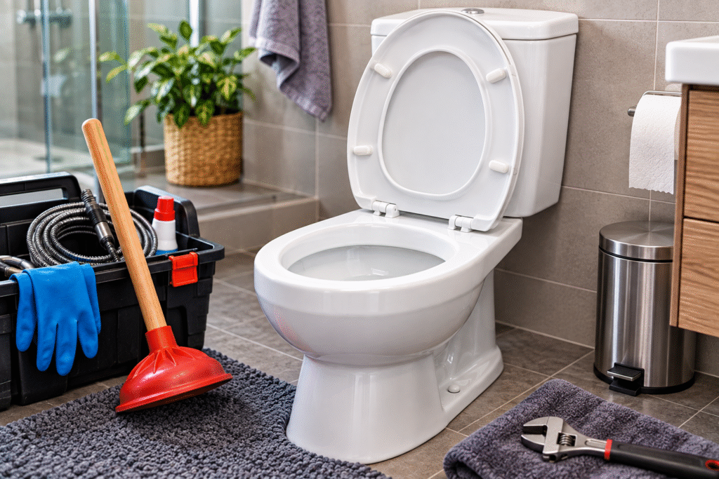blocked toilet